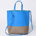Celine Tote Bag 2-Way Small Vertical Leather Blue Khaki