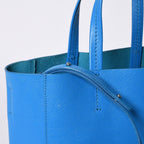 Celine Tote Bag 2-Way Small Vertical Leather Blue Khaki — view 4