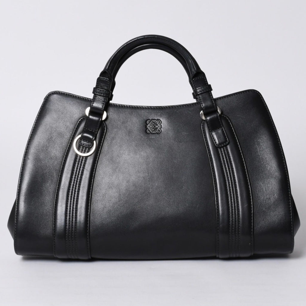Loewe Camoscio Anagram Logo Leather Tote Bag