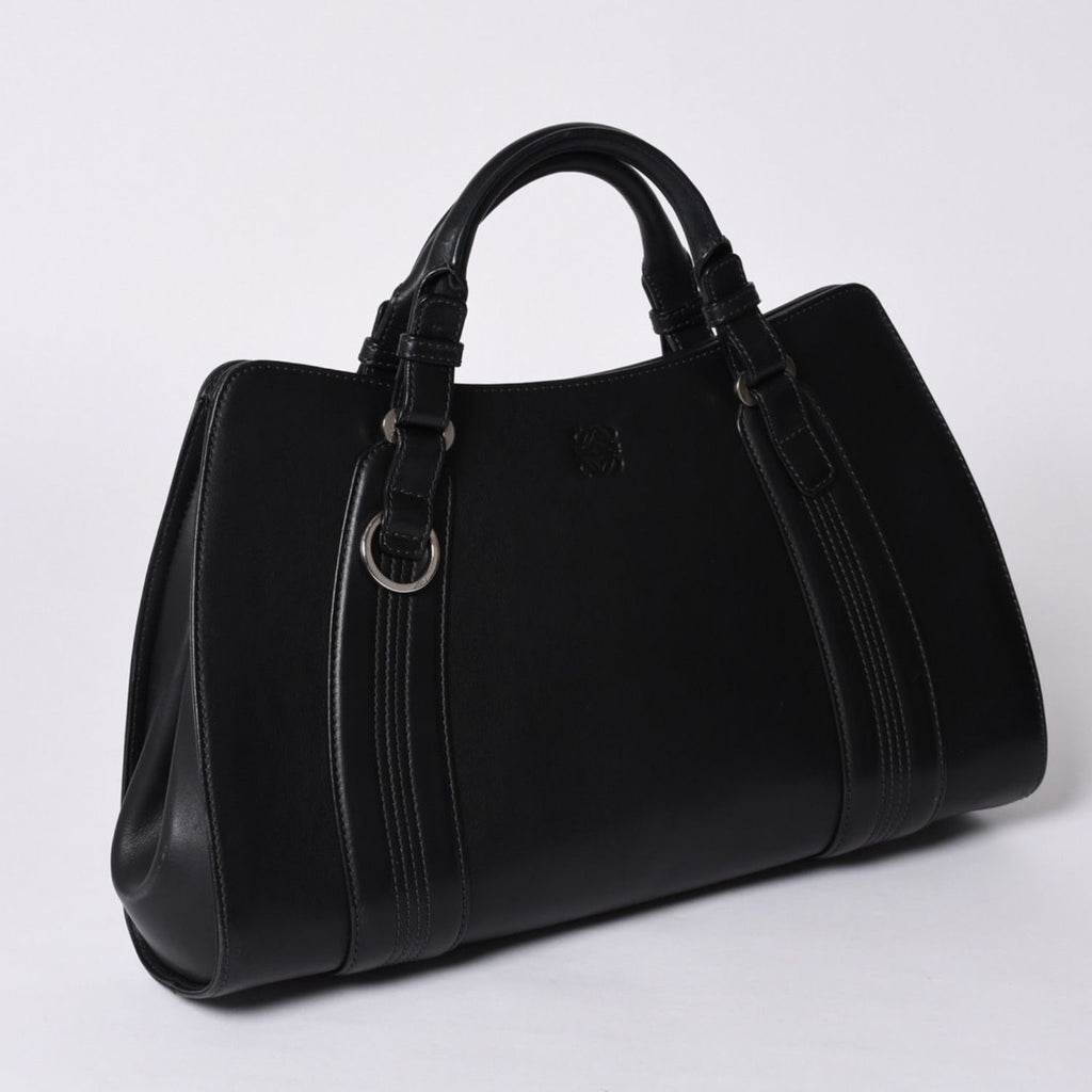 Loewe Camoscio Anagram Logo Leather Tote Bag — view 3