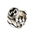 Gucci 925 Sterling Silver Interlocking Earrings Single