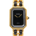 Chanel Watch Premiere M Black Leather
