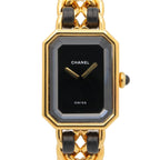 Chanel Watch Premiere M Black Leather