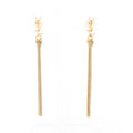 Saint Laurent Paris Earrings Cassandra Tassel Gold