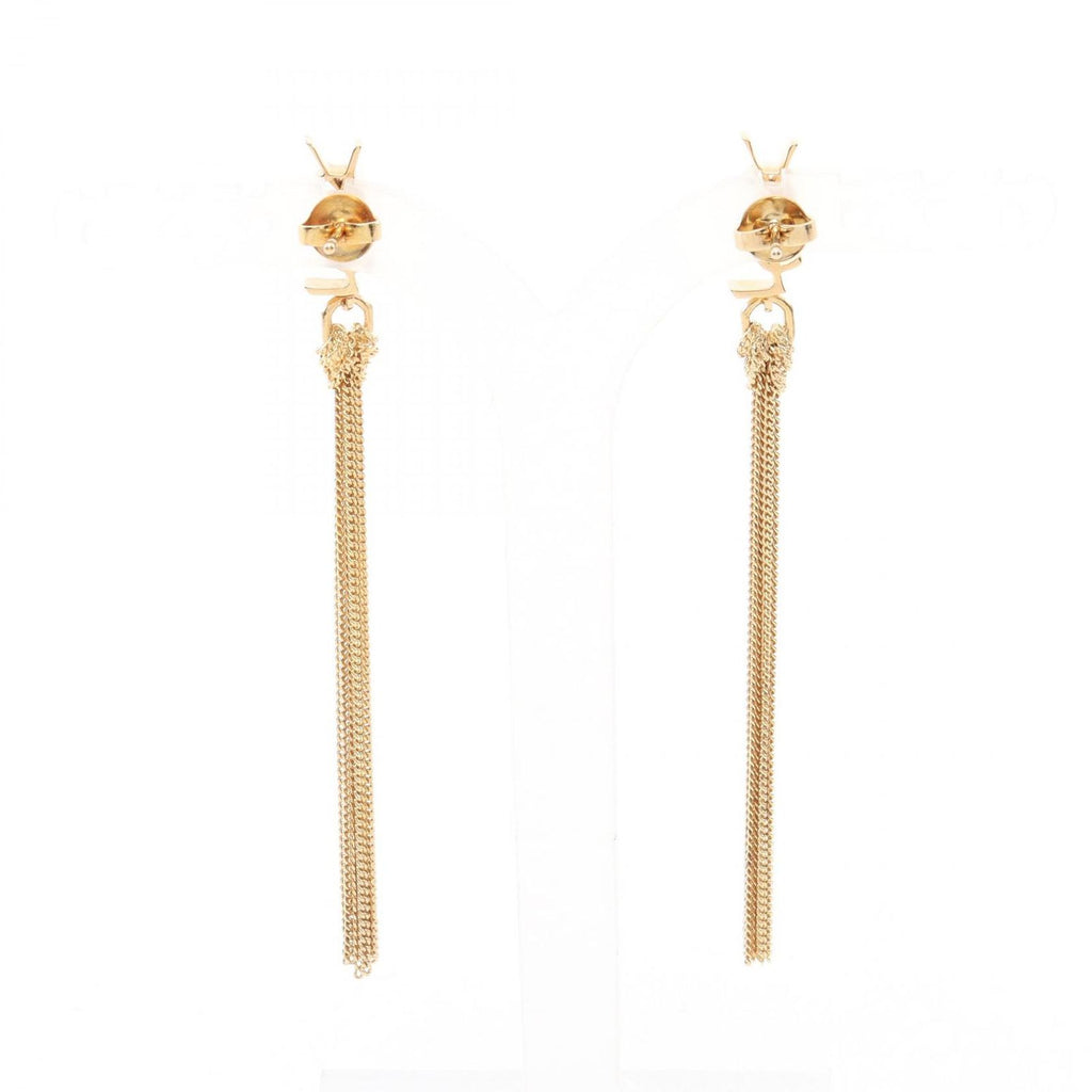 Saint Laurent Paris Earrings Cassandra Tassel Gold — view 2