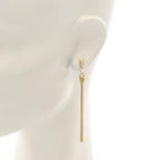 Saint Laurent Paris Earrings Cassandra Tassel Gold — view 4