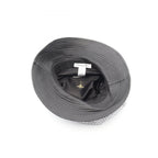 Dior Hat Teddy-d Tulle Bob Hat Bucket Black Leather Hat — view 3