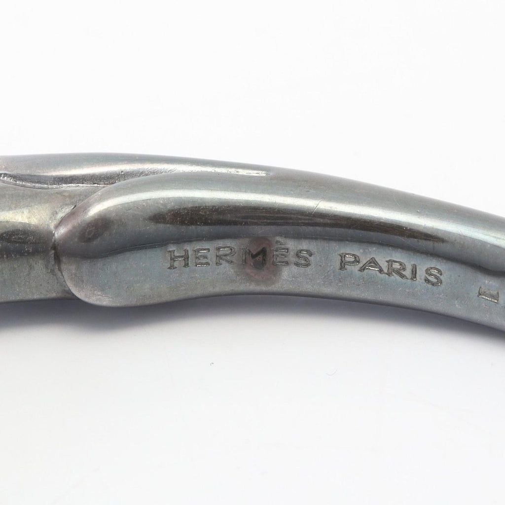 Hermes Bangle Chevalhose Stainless Steel Bracelet — view 4