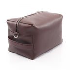 Celine Clutch Takeaway 2-Way Da Ku Brown Leather Cloth Belt Bag — view 2