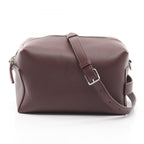 Celine Clutch Takeaway 2-Way Da Ku Brown Leather Cloth Belt Bag