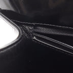 Chanel Tote Quilted Black Patent Leather CC Logo — view 7