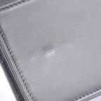 Chanel Shoulder Bag Quilted Gray Caviar Leather Chain Wallet — view 6