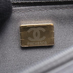 Chanel Shoulder Bag Quilted Gray Caviar Leather Chain Wallet — view 5