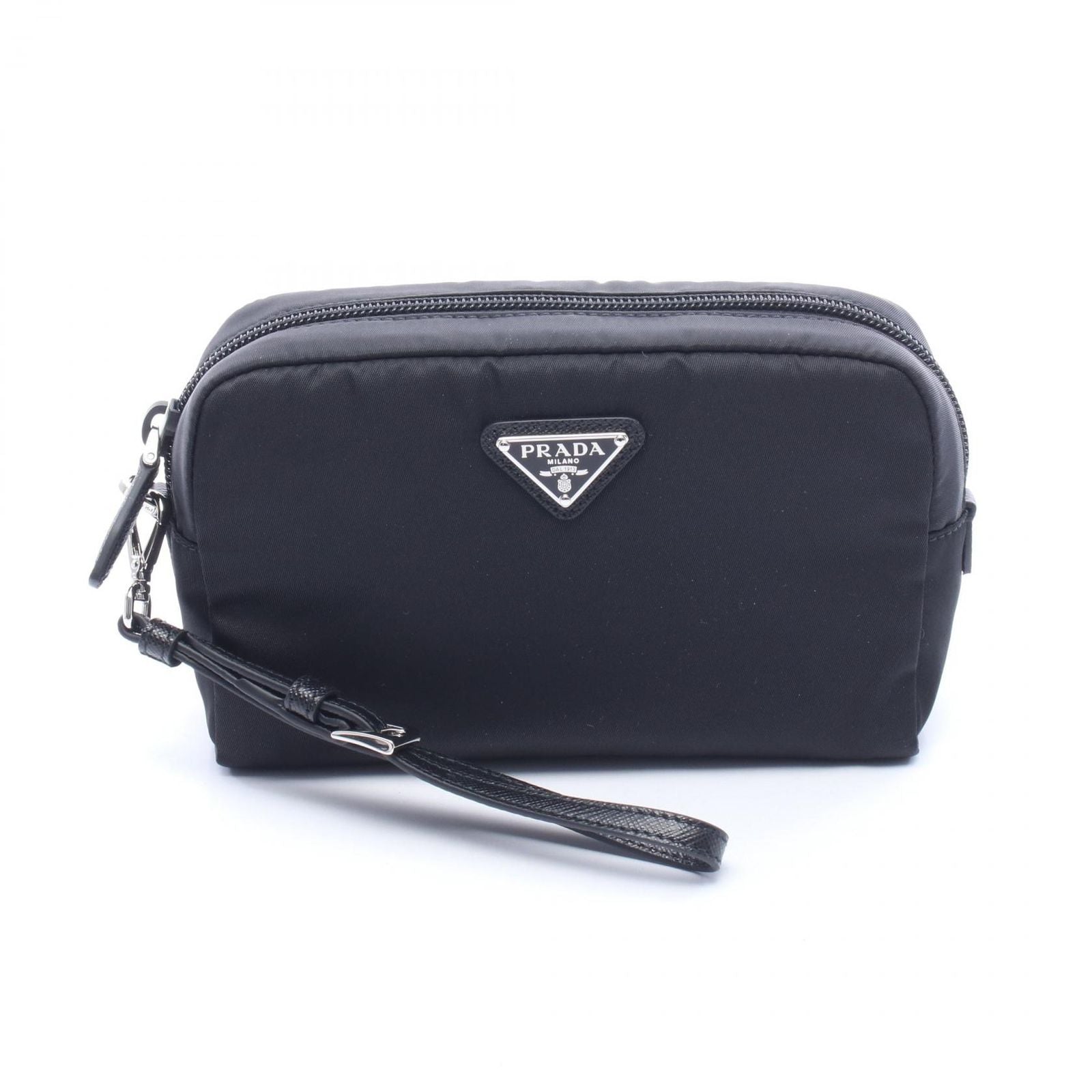 Prada Pouch Re-Nylon Small Black Nylon Leather