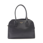 Prada Tote Soft Glain Black Leather Handbag