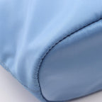 Prada Pouch Re-Nylon Vela Light Blue Nylon Saffiano Leather — view 5