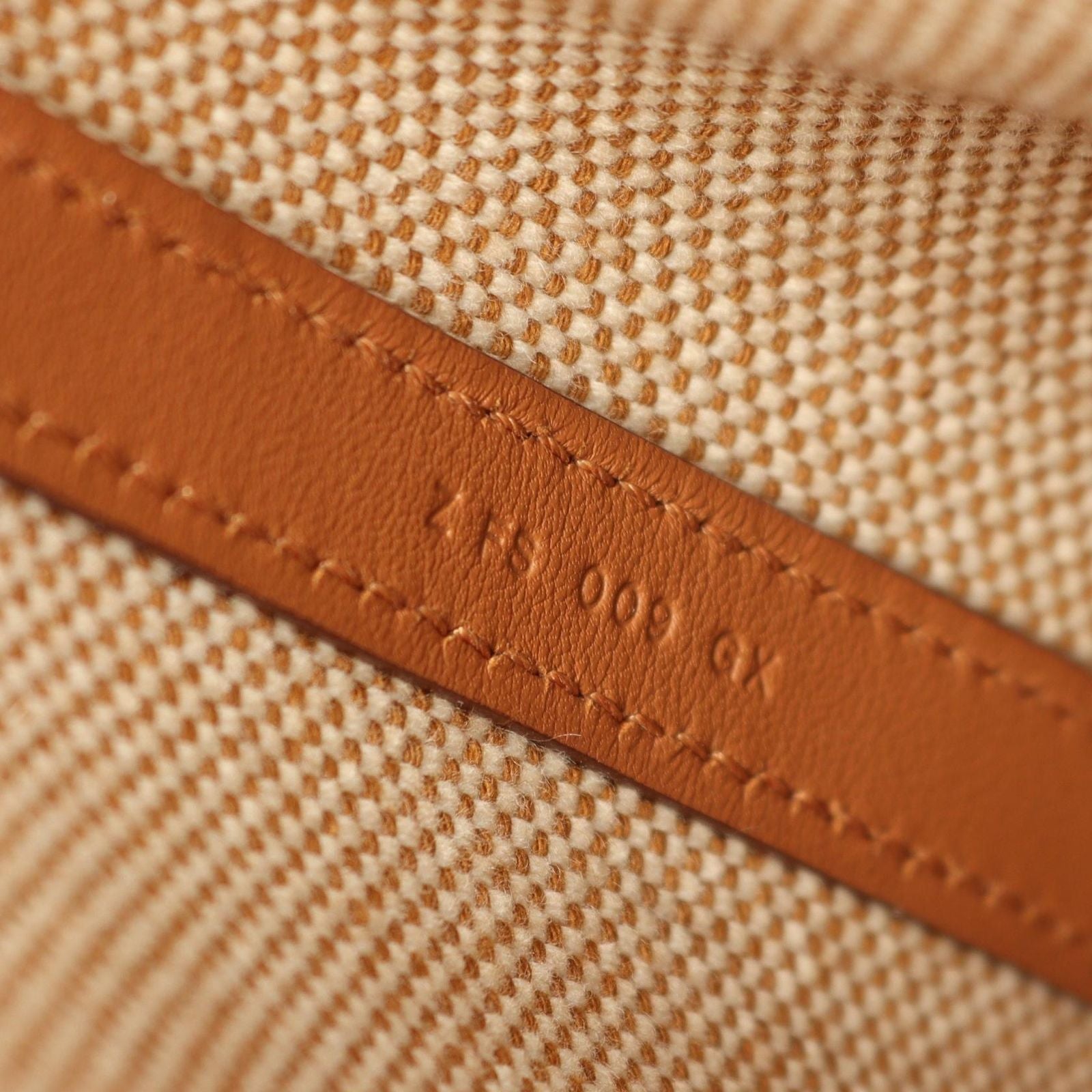 Hermes Tote Ambie GM Ecru Gold Canvas Leather Hmbier GM — view 5