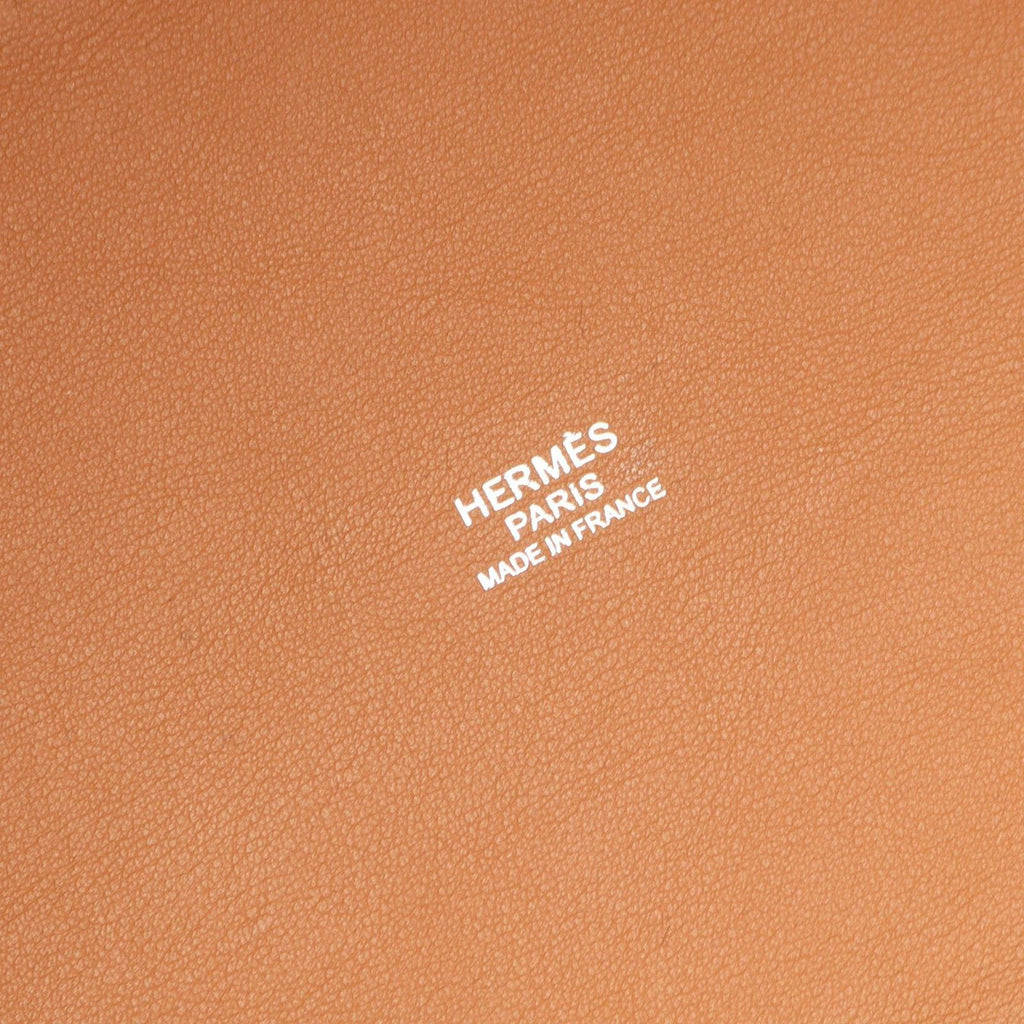Hermes Tote Ambie GM Ecru Gold Canvas Leather Hmbier GM — view 4