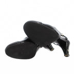 Chanel CC Logo Camellia Sandals Mules Back Strap 35.5 Black — view 6