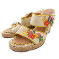 Louis Vuitton Sandals Wedge Sole Monogram 35.5 Brown