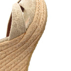 Gucci Sandals Wedge Sole Strap Outsole GG Logo 35 Beige — view 8