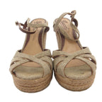 Gucci Sandals Wedge Sole Strap Outsole GG Logo 35 Beige — view 4