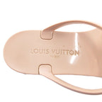 Louis Vuitton Sandals Flat Ribbon LV Logo Gold Color 36 Pink — view 7