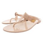 Louis Vuitton Sandals Flat Ribbon LV Logo Gold Color 36 Pink