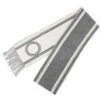 Hermes Heaven Scarf Band de Repo Cashmere Griff Flannel Yvoir Fringe Shawl — view 4