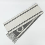Hermes Heaven Scarf Band de Repo Cashmere Griff Flannel Yvoir Fringe Shawl — view 2