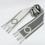 Hermes Heaven Scarf Band de Repo Cashmere Griff Flannel Yvoir Fringe Shawl — view 9