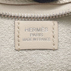 Hermes Shoulder Bag Petit Arson Beton Silver Taurillon Clemence — view 9