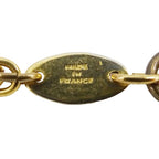 Chanel Necklace Faux Pearl Gold Pendant Loupe Double Chain Long Vintage — view 5