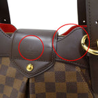 Louis Vuitton Damier Shoulder Bag Sistine PM Brown — view 7