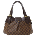 Louis Vuitton Damier Shoulder Bag Sistine PM Brown — view 2