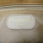 Chanel Shoulder Bag Leather Beige Tassel Fringe Small — view 6
