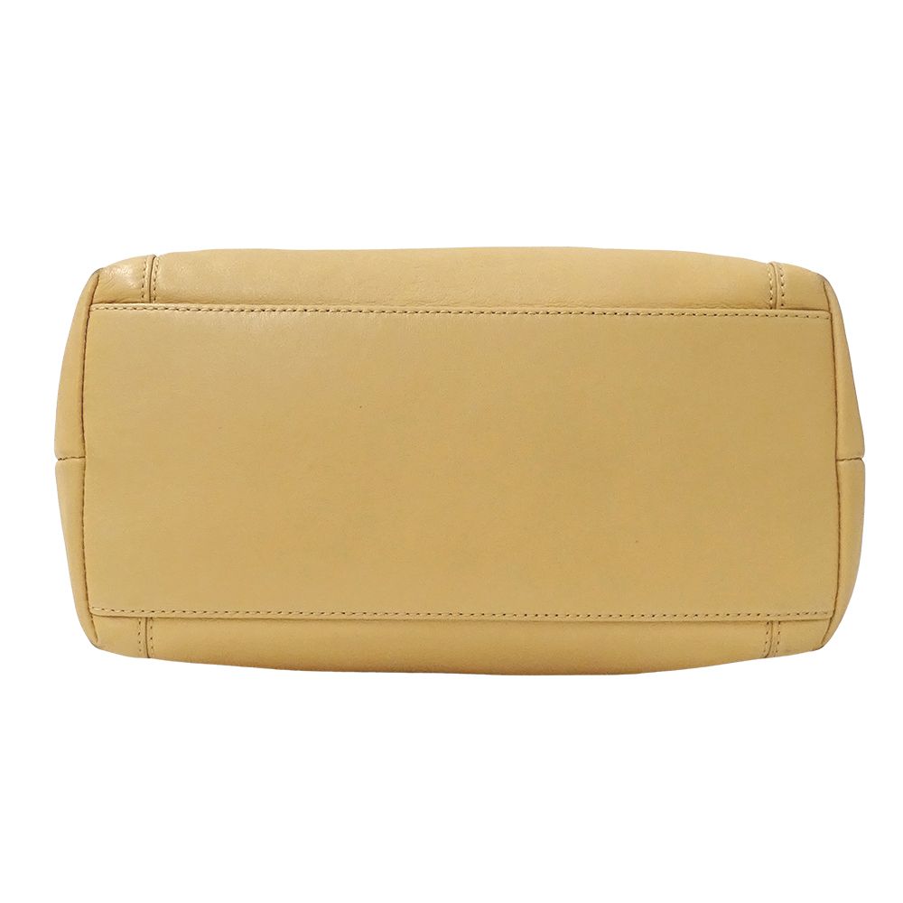 Chanel Shoulder Bag Leather Beige Tassel Fringe Small — view 3