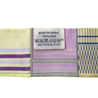 Hermes Scarf Couvertures Nouvelle New Horsewear Silk Purple Yellow — view 6