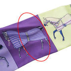Hermes Scarf Couvertures Nouvelle New Horsewear Silk Purple Yellow — view 9