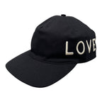 Gucci Hat Embroidery Baseball Cap L Cotton Logo Black White Loved
