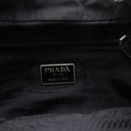 Prada Nylon Backpack Logo Black — view 7