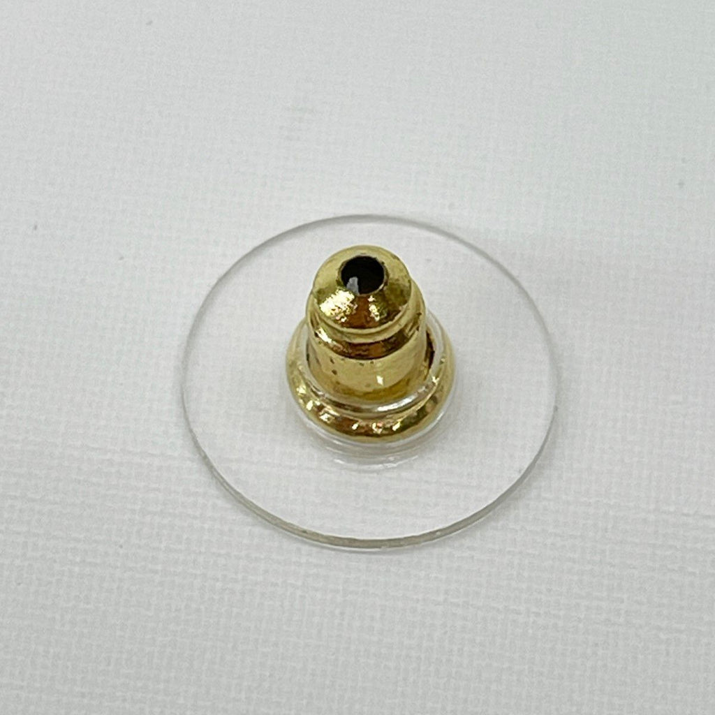 Chanel Earrings Bag Motif CC Logo Quilted Gold White — view 7