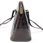 Louis Vuitton Shoulder Bag Avalon Zip Monogram Vernis Canvas Amarante Purple — view 4
