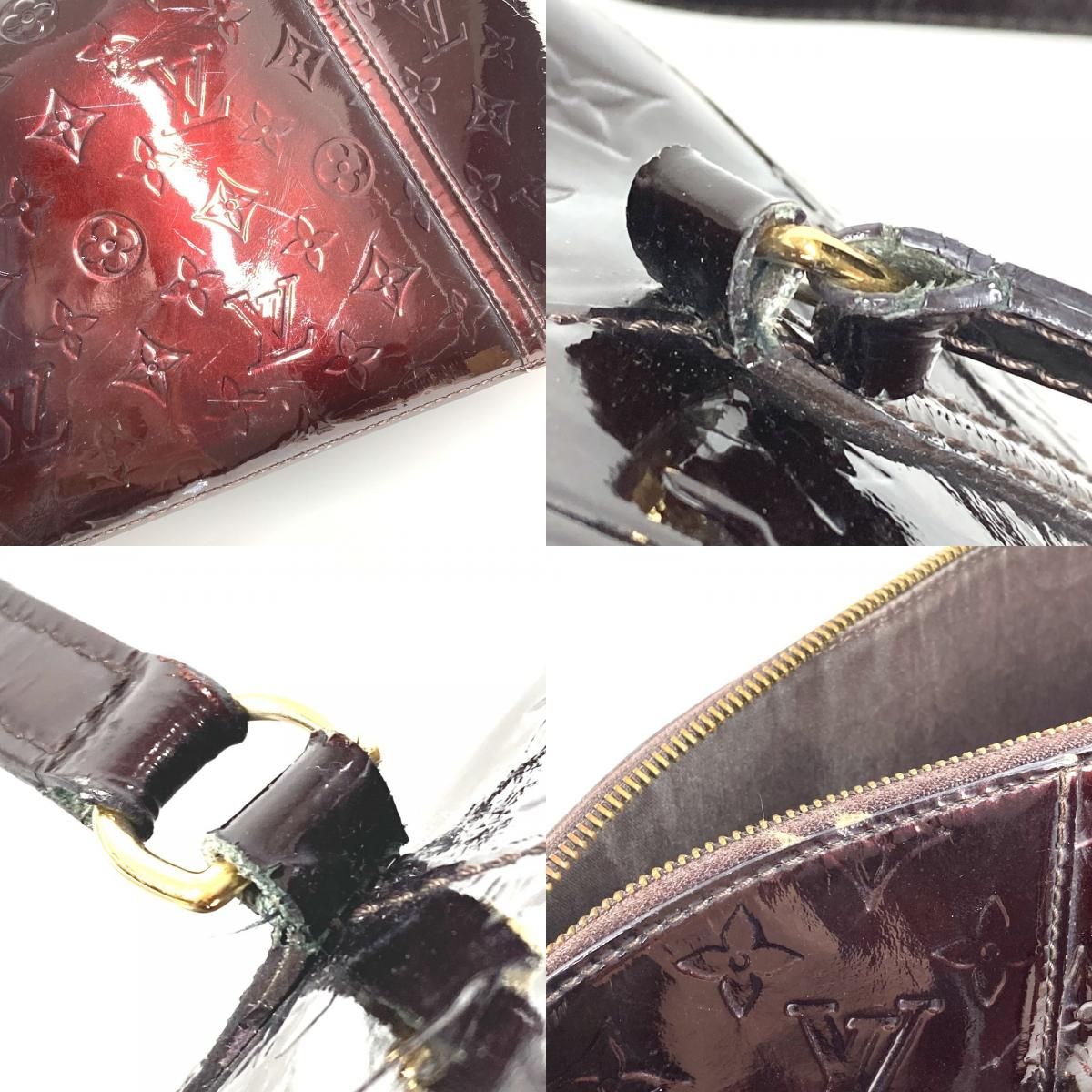 Louis Vuitton Shoulder Bag Avalon Zip Monogram Vernis Canvas Amarante Purple — view 8