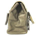 Fendi Handbag Selleria Stitch Leather Metallic Gold — view 4