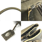 Fendi Handbag Selleria Stitch Leather Metallic Gold — view 8