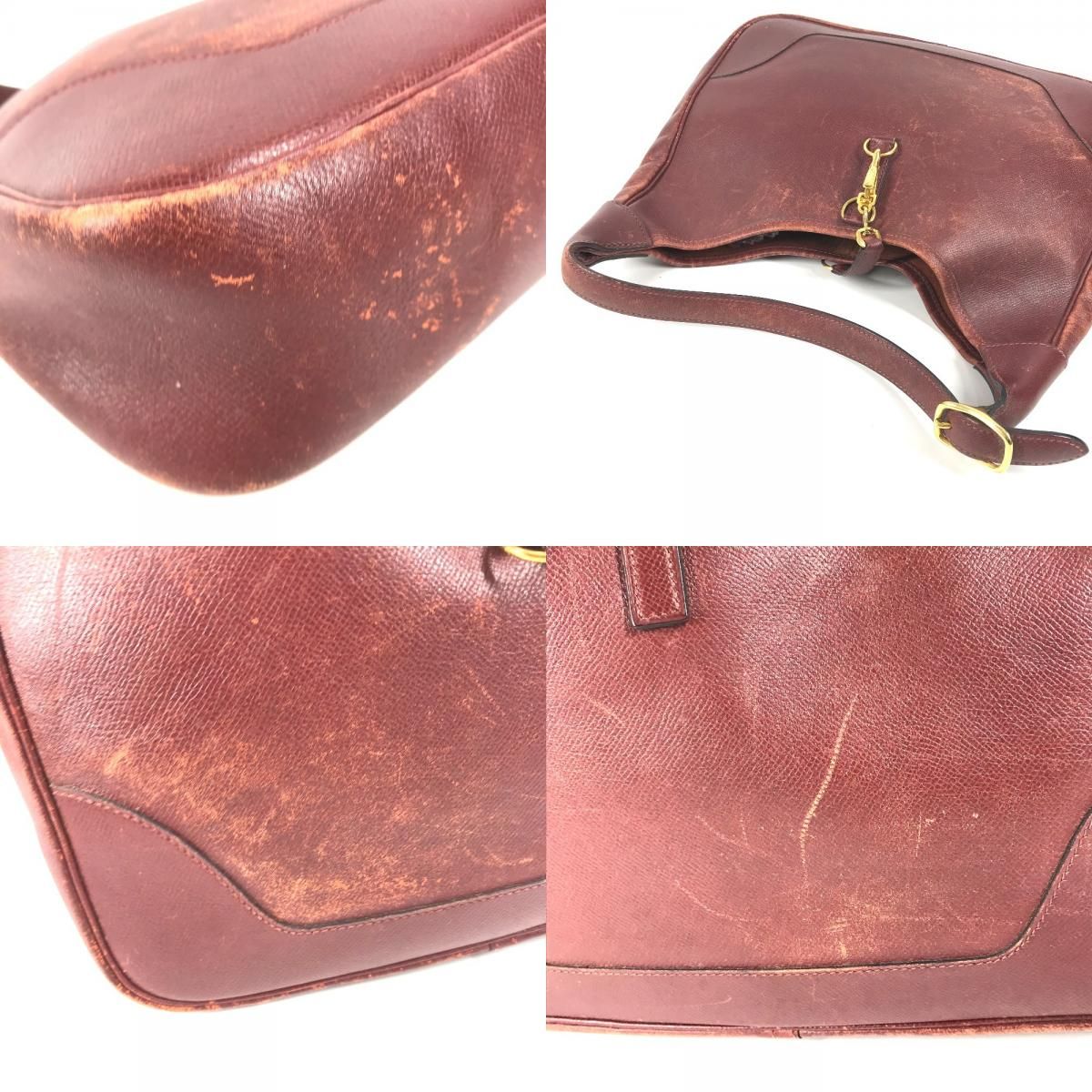 Hermes Shoulder Bag Trim 31 Leather Brown — view 7