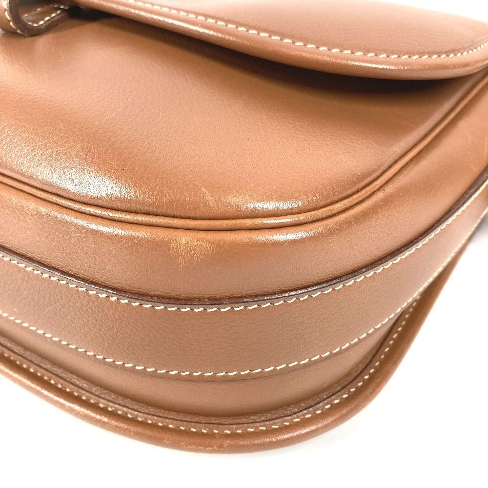 Hermes Shoulder Bag Paddock Golf Leather Brown — view 6