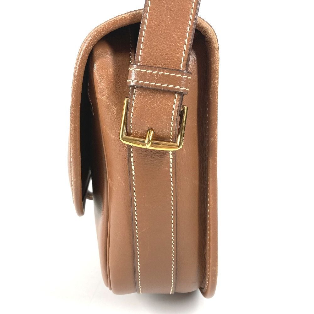 Hermes Shoulder Bag Paddock Golf Leather Brown — view 3
