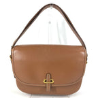 Hermes Shoulder Bag Paddock Golf Leather Brown